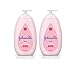 Johnson's Moisturizing Pink Baby Lotion with Coconut Oil, Hypoallergenic, 2 x 27.1 fl. oz