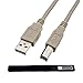 HUETRON USB Printer Cable for HP DeskJet F4480 with a Cable Tie