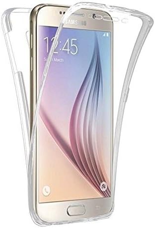 Mengde Phone Case for Galaxy S7 Edge,360 Degree Full Protective Clear Case Cover for Samsung Galaxy S7 Edge Two Sides Soft TPU Transparent Silicon Cover Sleeve Clear