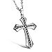JML Fashion Men Women Black Silver Unisex's Stainless Steel Cross Pendant Necklace & Chain Gift …