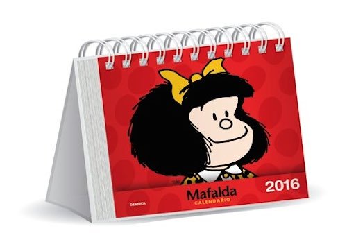 Mafalda 2016 Calendario de escritorio - Rojo (Spanish Edition)