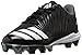 adidas Unisex-Kid's Icon MD Baseball Shoe, Black/White/Onix, 11K M US Little Kid