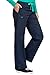 Med Couture Women's Signature Drawstring Straight Scrub Pant, New Navy/Spearmint, X-Large