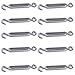 Muzata 10 Pack M4 Turnbuckle Hook and Eye Turnbuckles for Cable Wire T304 Stainless Steel Cable Tensioner Heavy Duty Wire Rope Kit for DIY String Light Picture Hanging Tension CN09