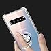 mgACC Compatible Samsung Galaxy S10 5G Case with 360° Pop-up Rotating Ring Grip Holder Kickstand, with Magnetic Base case for Samsung Galaxy S10 5G/Transparent