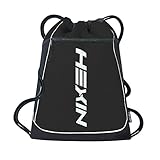 HEXIN Cinch Sack Basic Drawstring Tote Sport Bag for Teens College School Sackpack