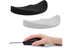 Right-Handed Silicone Ergonomic Mouse Wrist Rest, 2Pcs Silicone Ergonomic Mouse Wrist Rests for Right Hand, Ergonomic Gliding