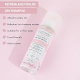 Brushworks Refresh Revitalise Floral Dry Shampoo 50ml Travel Size Oil Absorbing view 3