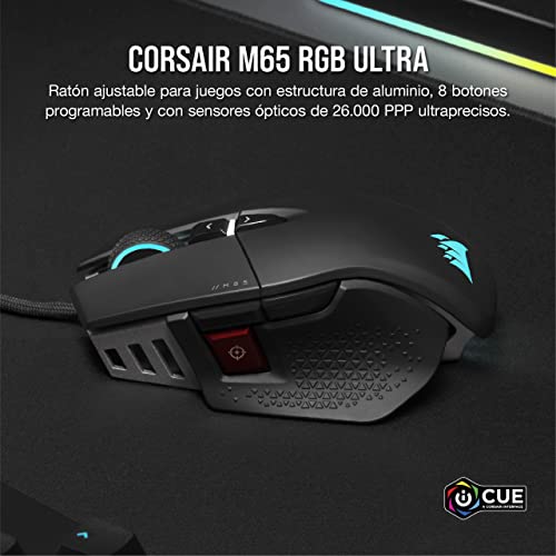 M65 RGB ULTRA Ratón para Juegos FPS Ajustable - Negro