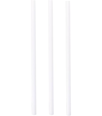 Uxcell 10 Pcs White Plastic Rods 8 X 250mm ABS Styrene Round