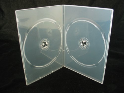 Vision Media 20 X Double Clear Slim 7mm Spine DVD/CD/BLU RAY Case