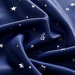 ZJXSNEH Silver Star Children Blackout Curtains for