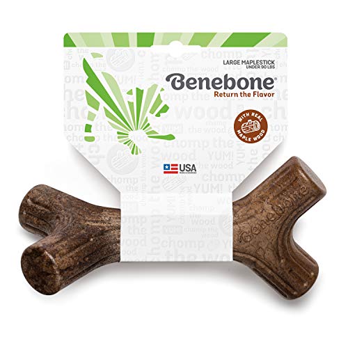 Benebone Maplestick Real Wood Durable Dog Stick Chew Toy, Made in USA, Large