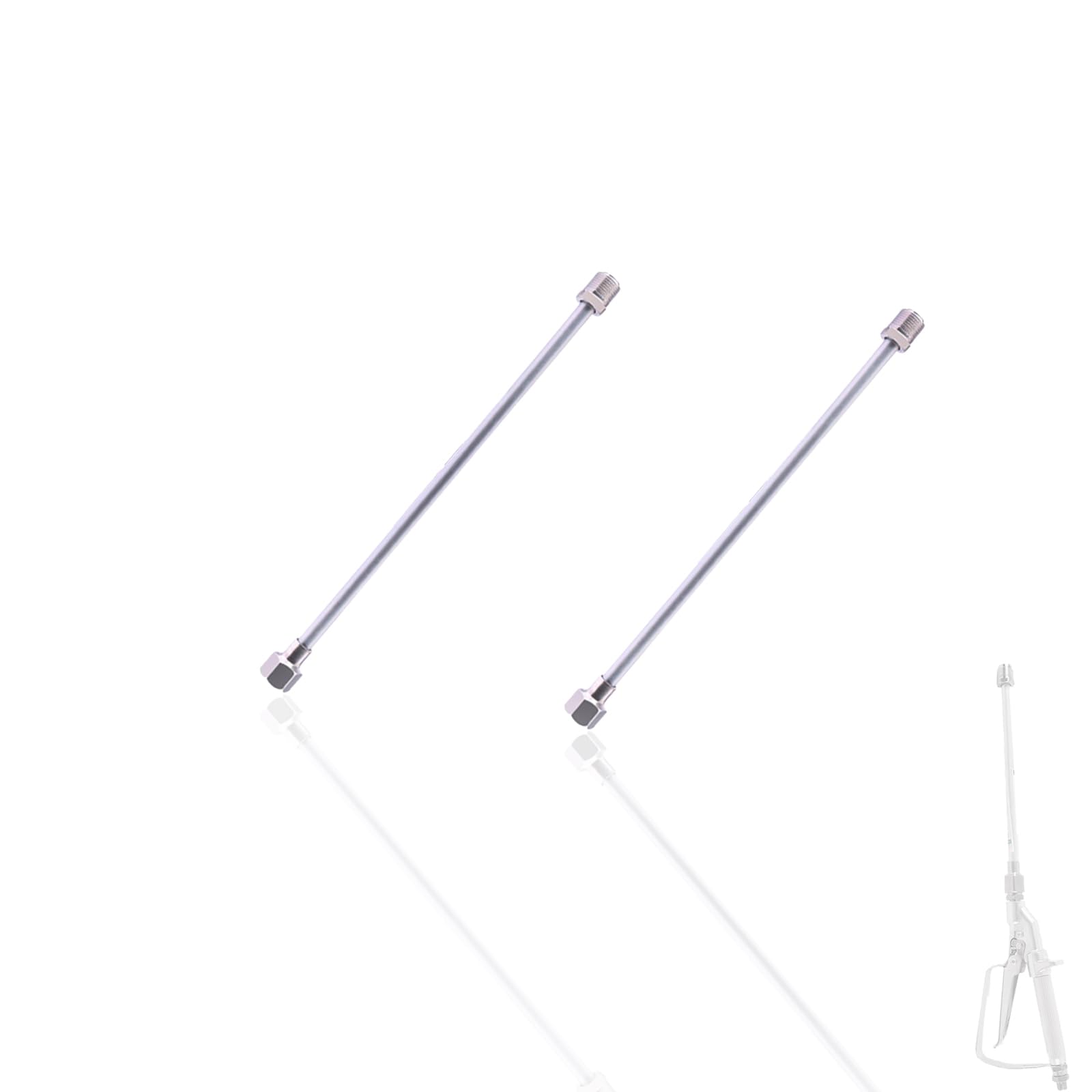 ieron 2Pcs 30CM Extension Rod for Sprayer Airless Nozzle, Sprayer Gun Tip Extension Rod Stainless Steel