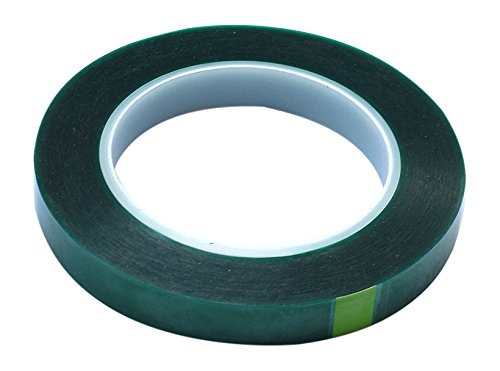 BONUS Eurotech 1BL54.03.0015/066A# 1Bl54.03 Polyester Masking Tape, Silicon Based Adhesive, 240°C, Width 15 mm, Length 66 m, Total Thickness 0.085 mm, Liner, Green