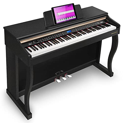 Digital Piano, 88 Key Weighted Home Piano Bundle for Beginner