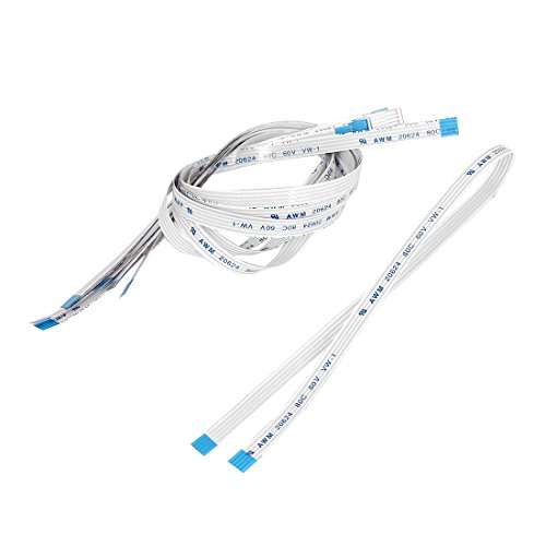 uxcell 1.0mm Pitch 4Pin Flexible Flat Cable FPC FFC Connect Wire 8 Inch 10pcs