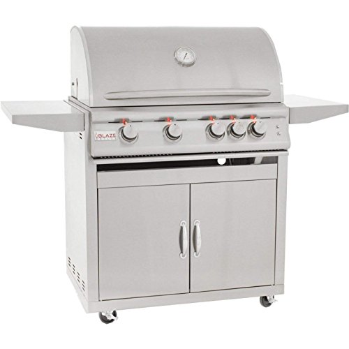 Blaze Freestanding Grill with Lights (BLZ4LTE2NGBLZ4CART), 32inch