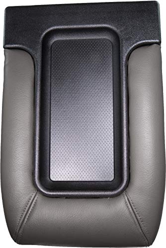 APDTY 035924 Center Console Hinge & Faux Leather Lid Armrest Kit Light Gray Color Fits 2001-2007 Silverado or Sierra 07 Classic 2001-2006 Escalade Avalanche Suburban Tahoe Yukon (Replaces 19127365)