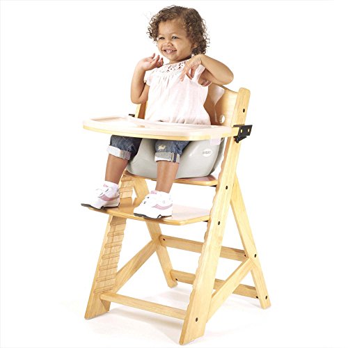 Keekaroo Height Right High Chair with Infant Insert & Tray, Natural