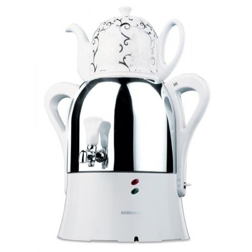 Korkmaz A342 Caykolik Semaver Samovar Tea Machine Caydanlik Teapot