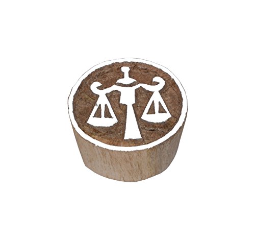 Hashcart Hand-Carved Astrology Horoscope Design Wooden Printing Blocks
