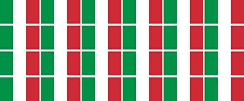Mini Sticker Pack smooth - 33x20mm - Self-Stick - Italy - Self-Adhesive - Flag Decals - for Car, Office and Home - 24 pieces