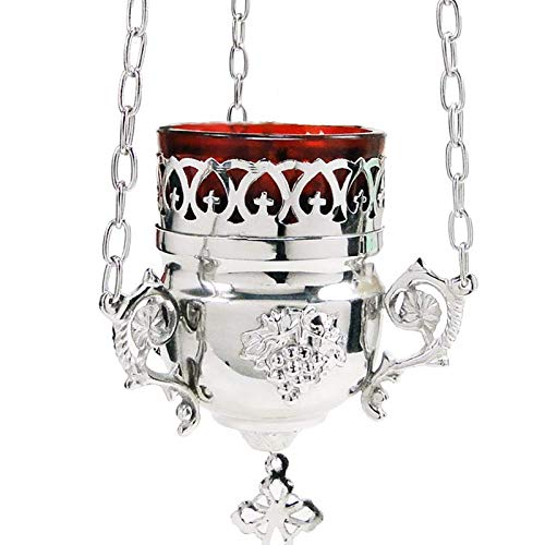 NKlaus oil lamp nickel plated brass handmade 2952