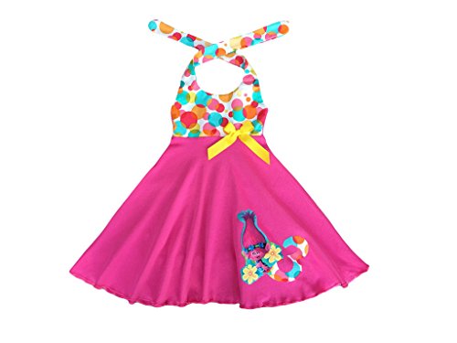 troll birthday dress Poppy Troll tutu set-Poppy troll outfit-Poppy trolls dress Pink Toes & Hair Bows