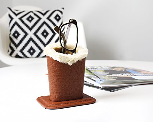 image for Juvale Pack of 2 Eyeglass Holders - Eyeglass Stands with Soft Plush Li