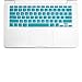 TopCase AQUA BLUE Keyboard Silicone Skin Cover for Macbook 13