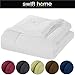 Swift Home Twin Comforter - Lightweight & Extra Soft Down Alternative Bedding - All-Season Comfortable Bed Comforter - Wrinkle Fade Stain Resistant - White, Twin