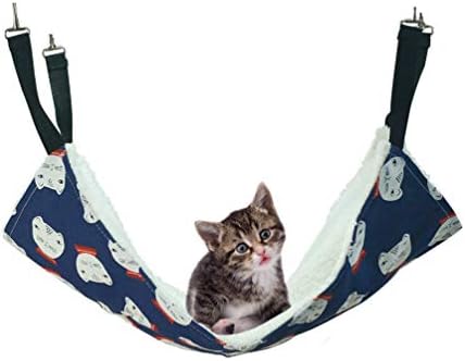 Uligota猫 ハンモック 取り付け簡単 リバーシブル ナスカン付 昼寝 マット キャットハンモック 猫用品 猫用