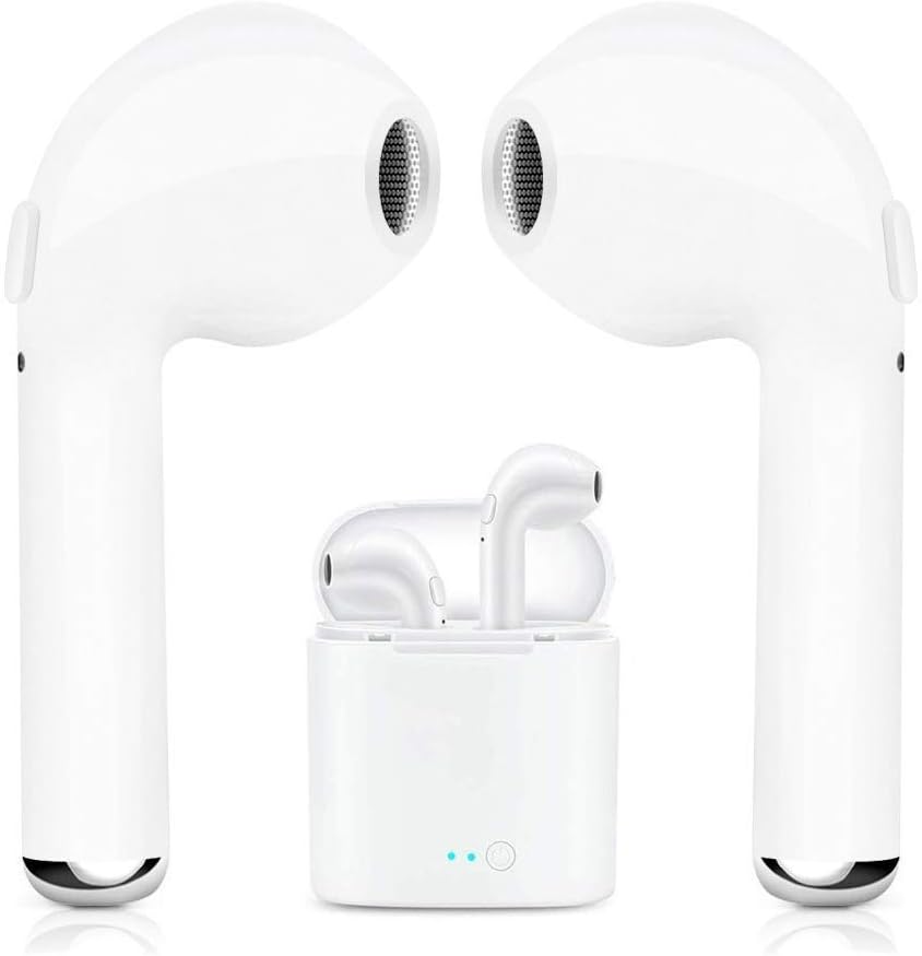 Wireless Bluetooth Earbuds with Portable Charging Case | Anti-Sweat Earplugs Gym Running | Long Battery Life | in-Ear Noise Cancelling Stereo Headset | for All Smartphones