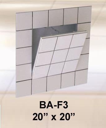 20" x 20" Drywall Inlay Access Panel for Tiling - 5/8" Inlay