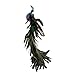 Kurt Adler Large Purple/Blue Feather Peacock on Clip, Multicolor, 26 Inches