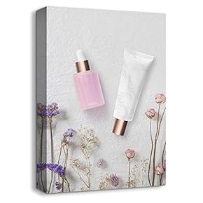 Canvas Wall Art Girls Make Up Suite Collections Painting Artwork for Home Prints Framed - 12x18 inches