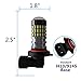 LUYED 2 X 900 Lumens Super Bright 3014 78-EX Chipsets H10 9140 9145 Led Bulbs Used For DRL or Fog Light,Xenon White