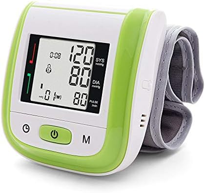 Digital B07zczt1hg Sphygmomanometer グリーン 健康家電 Measure Sphygmomanometer Pulse ビューティー Heart Meter Pressure Monitor Rate Blood Wrist Medical 激安商品短納期 の 家電 Saloncare Lk