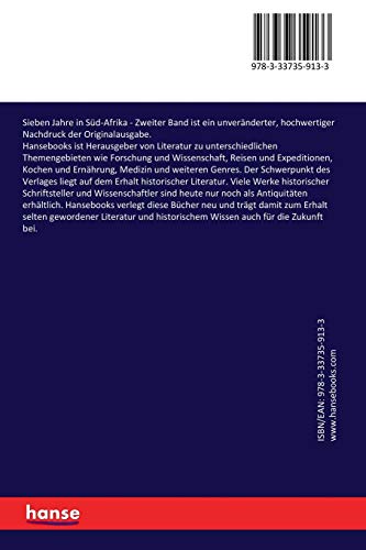 Sieben Jahre in Süd-Afrika: Zweiter Band (German Edition)
