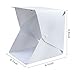 DR. Machinist LED Portable Photo Studio, Mini Light Box, Shooting Tent Kit with White and Black Backdrops, USB Cable (8.7 x 8.7 x 9.6 inches)