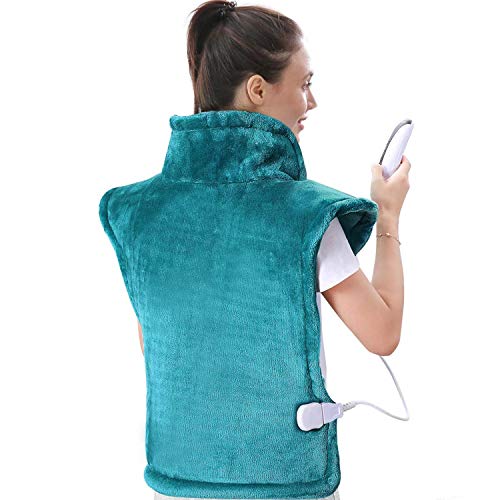 Large Heating Pad for Back and Shoulder, 24"x33" Heat Wrap with Fast