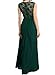 Miusol Women's Casual Deep- V Neck Sleeveless Vintage Wedding Maxi Dress,Green,Large