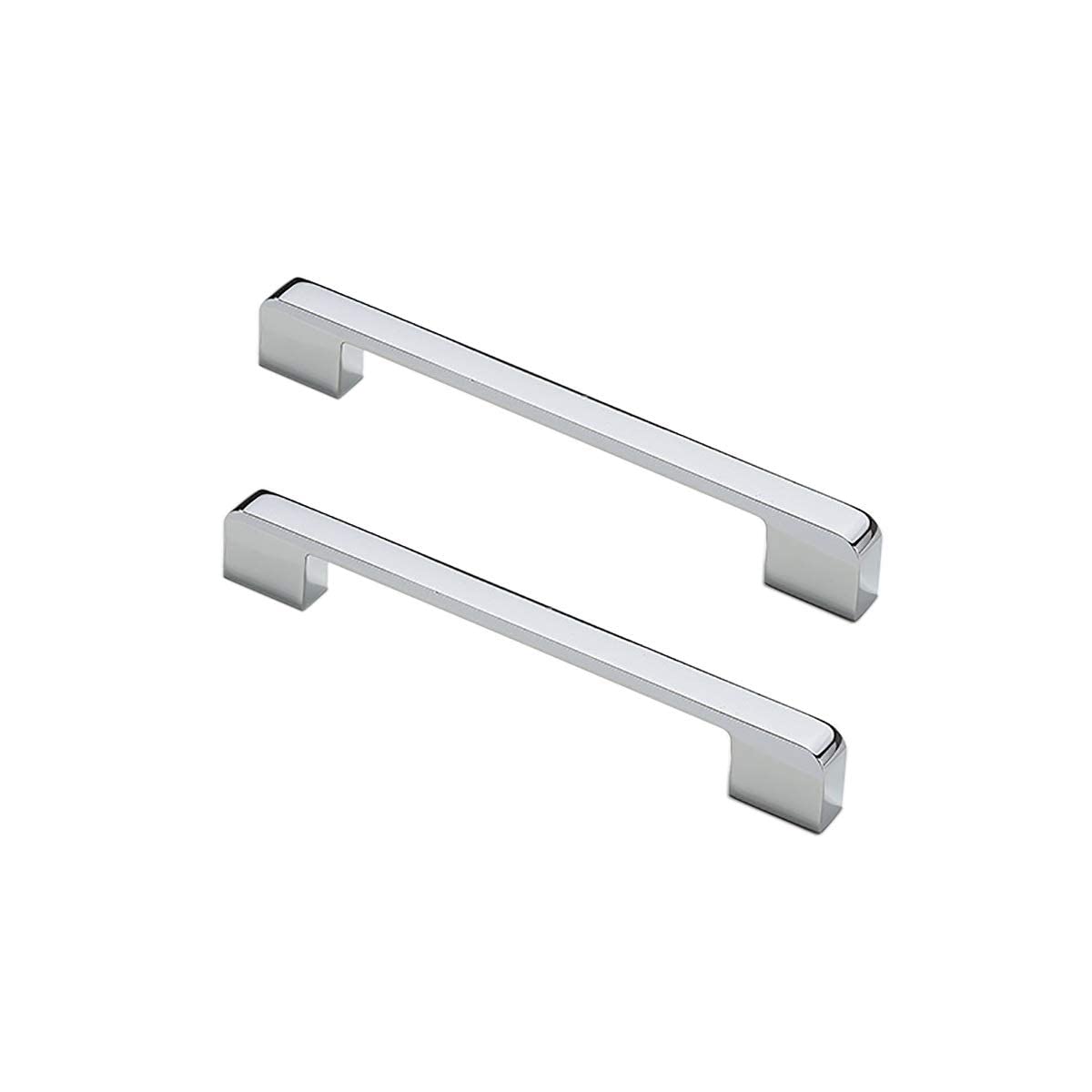 MACHSWON 5pcs Door Handles 160mm Hole Center Bright Chrome American Style Zinc Alloy Drawer Cupboard Wardrobe Door Handle Kitchen Hardware Cabinet Pulls — image 1