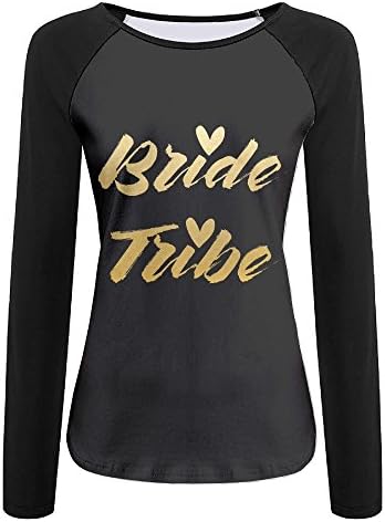 Bride Tribe Hot Seller Women's Perfect Round Neck Raglan Sleeves Long Sleeve Autumn Wear T-shirt