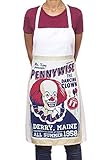 MENT Trends Cooking Bib Apron IT Pennywise The Dancing Clown Patented Fabric Retro Vintage Poster Style