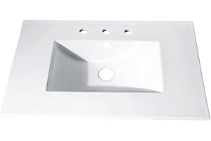 AVANITY 37 in. Vitreous China Top with Integrated Bowl (8" Holes)