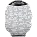 Infant Car Seat Cover, Stretchy Nursing Scarf, Car Seat Canopy, Shopping Cart Cover, High Chair Cover Protects Babies and Breastfeeding Mothers. Multiuse Cover for Babies (Arrows)