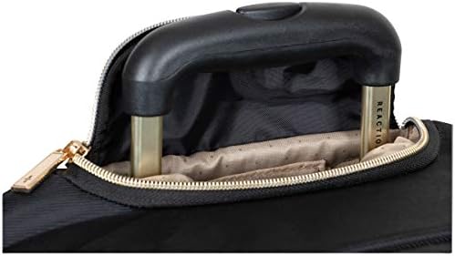 Kenneth Cole Reaction Women's Chelsea Collection 17" Chevron Quilted Softside 4-Wheel Spinner Underseater Carry-On Suitcase, Black 14 Kenneth Cole Reaction Women's Chelsea Collection 17" Chevron Quilted Softside 4-Wheel Spinner Underseater Carry-On Suitcase, Black