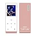 MYMAHDI Music Player, 8GB with Bluetooth MP3 Player Hi-Fi Sound 60 Hours Playback, Portable Audio Player Expandable Up to 128GB (Rose Gold)
